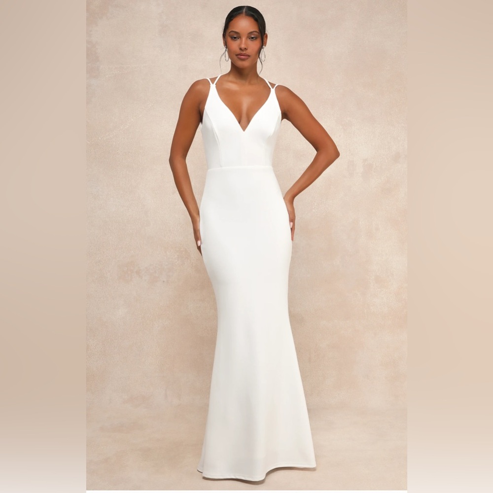Elegant White Evening Gown